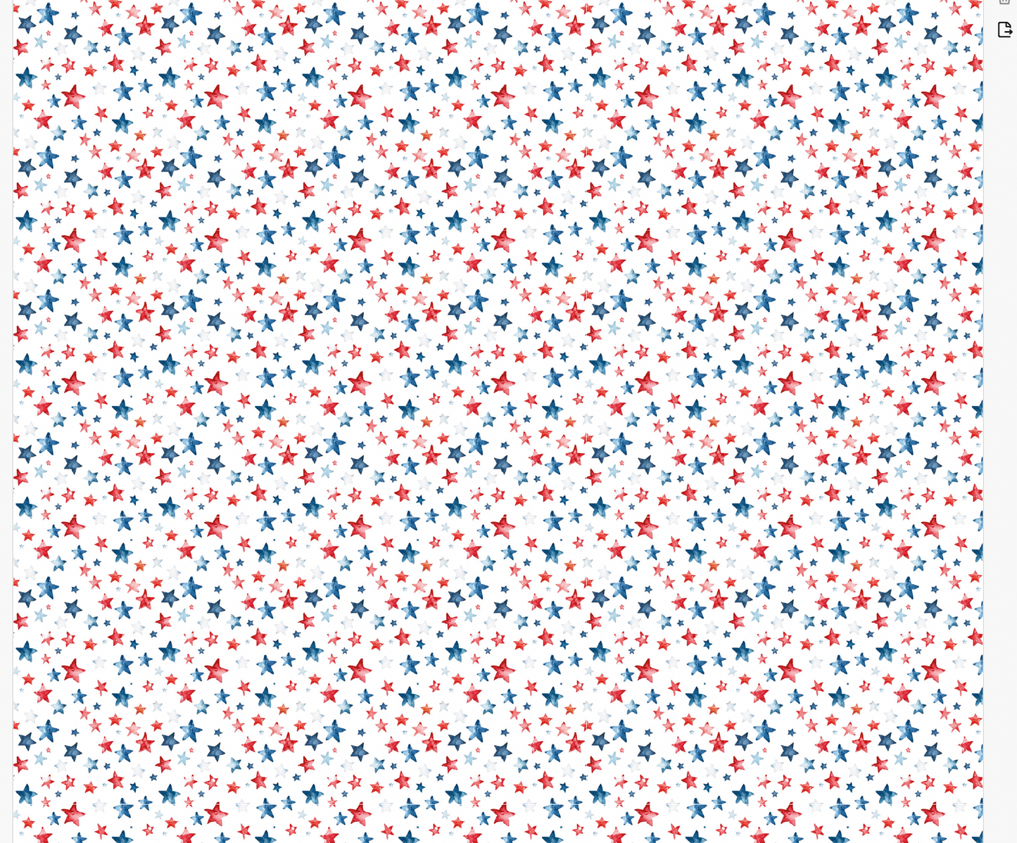 Patriotic Stars Transfer Sheet for Polymer Clay | Red White & Blue Watercolor Stars | Fourth of July Clay Transfer