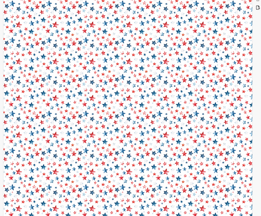 Patriotic Stars Transfer Sheet for Polymer Clay | Red White & Blue Watercolor Stars | Fourth of July Clay Transfer