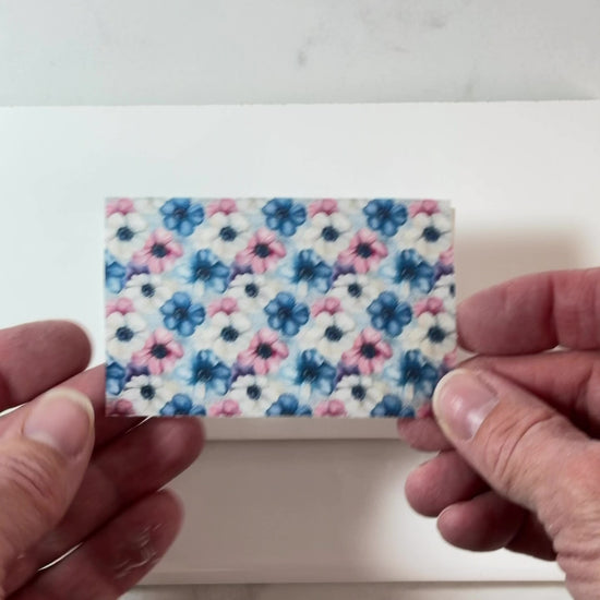 How to use polymer clay transfer paper tutorial – applying transfer sheet to clay slab step by step