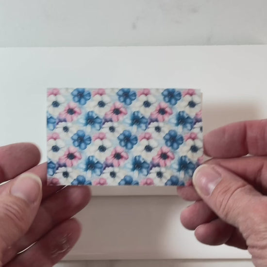 How to use polymer clay transfer paper tutorial – applying transfer sheet to clay slab step by step
